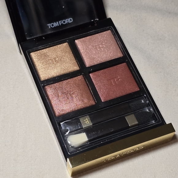 BNIB Tom Ford Eye Color Quad 40 Golden Hour Bronzer Summer Goddess Smokey Bridal - Picture 10 of 10